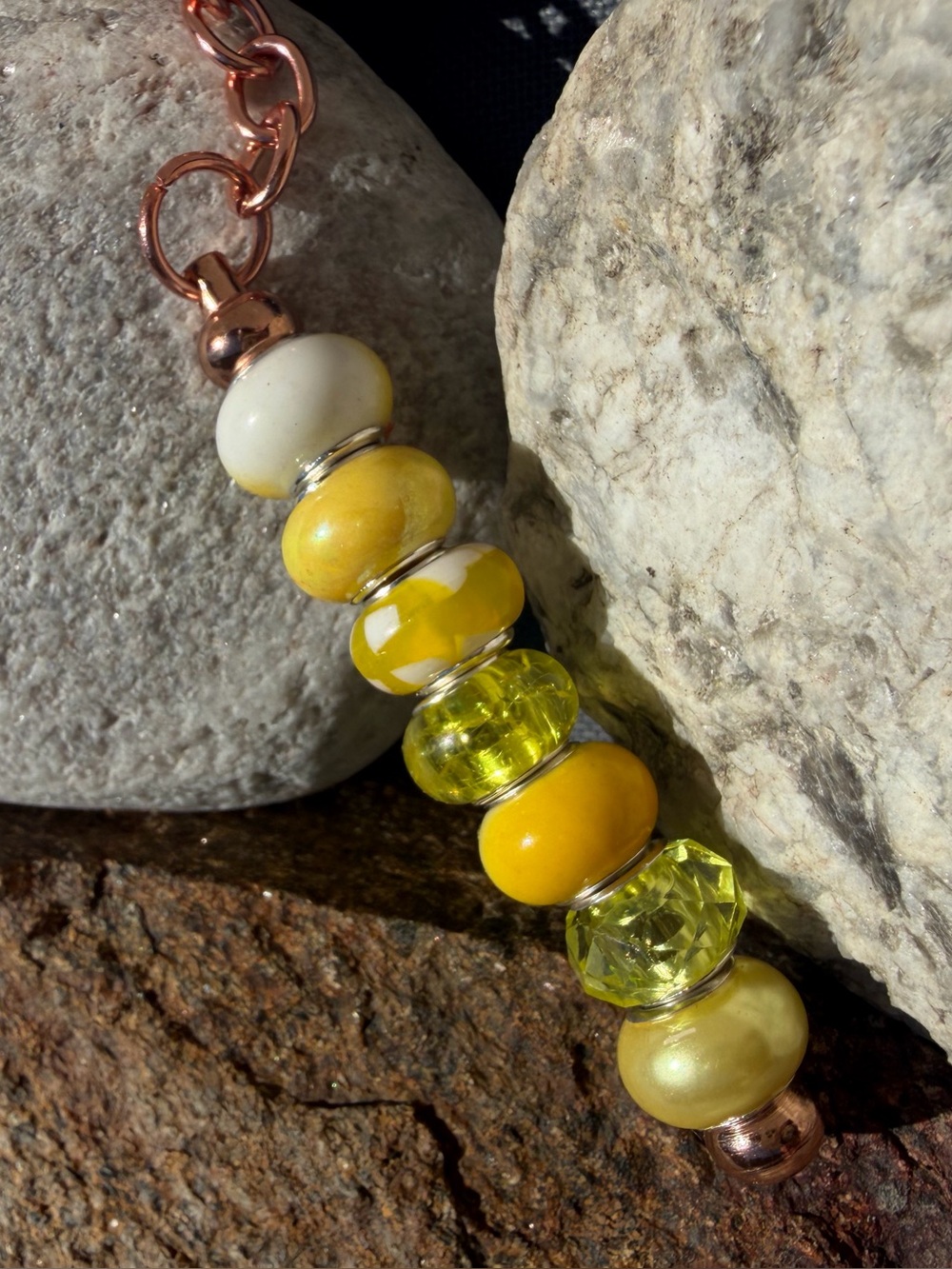 Handmaid [lemonade dreams] Beaded Charm Keychain/ Purse Clip